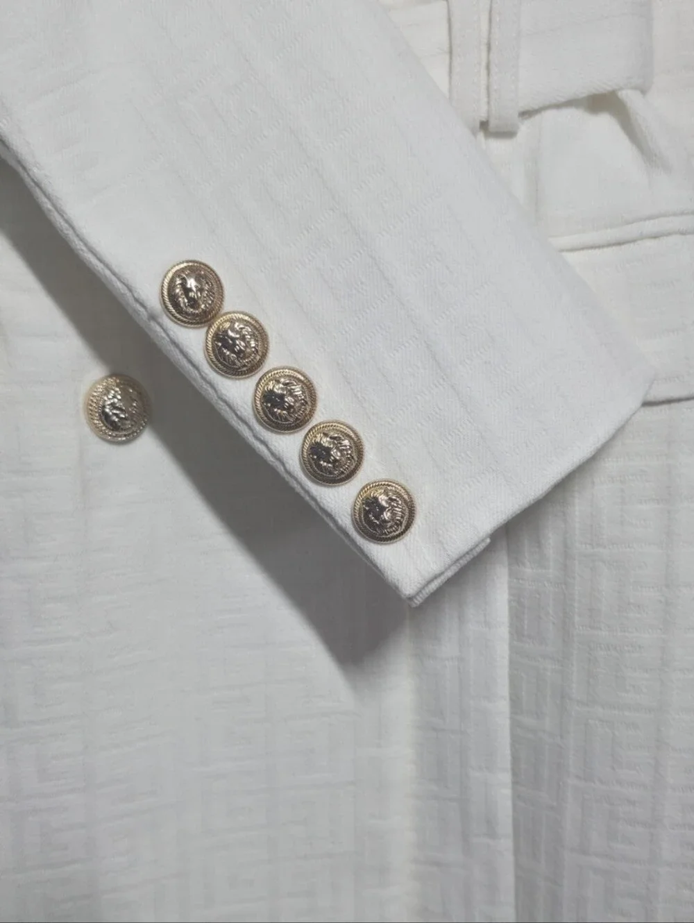 Dress Blazer Jacquard Cream Color - Picture 10 of 13